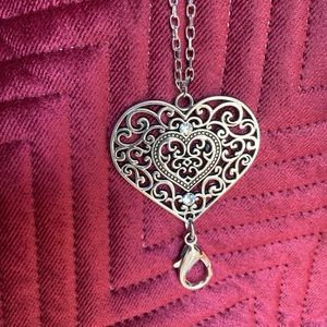 Heart shaped lanyard with earrings